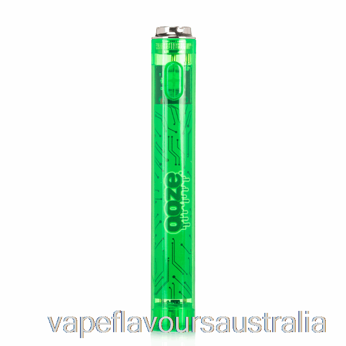 Vape Nicotine Australia Ooze Slim 400mAh CLEAR 510 Vape Battery Slime Green